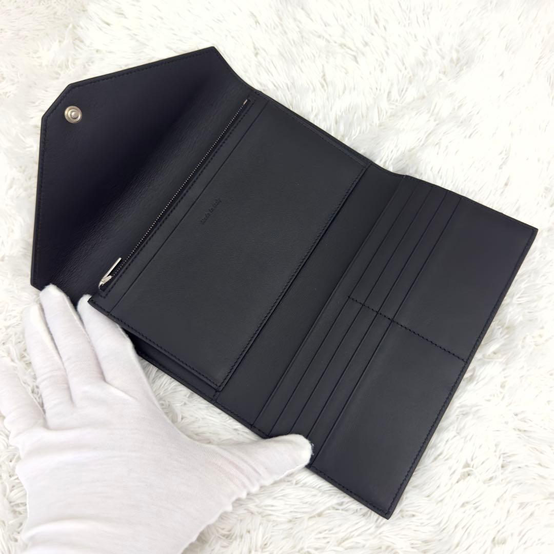 新品級✨CELINE セリーヌ トライフォールド 三つ折り 財布 ブラック