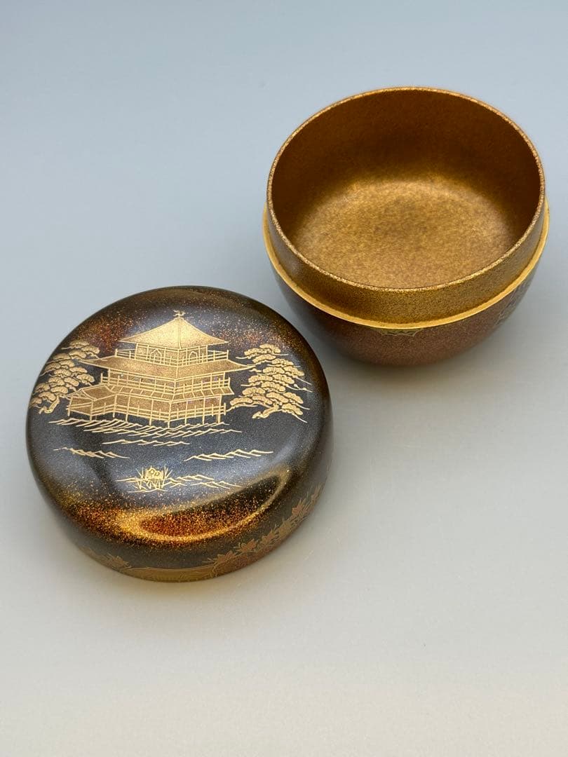 株式会社　サンシャイン茶道具　棗　平安　光漆　住吉蒔絵