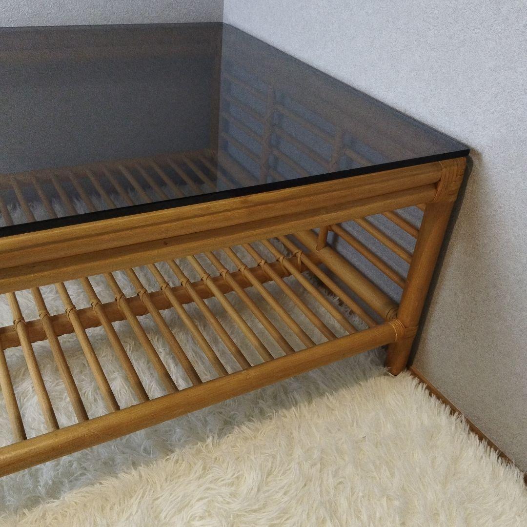 未使用級　カサブランカ　CADENZA カデンザ　センターテーブル　高級　ラタン