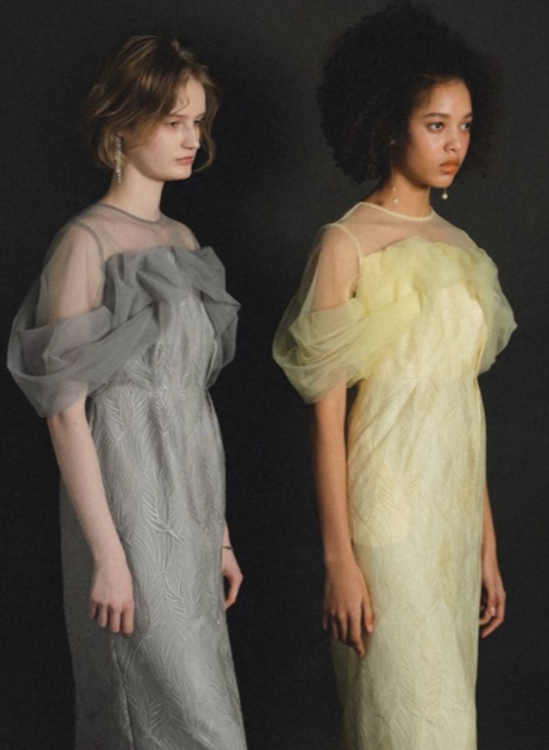 et.UNiVER Tornade pencil dress グレー