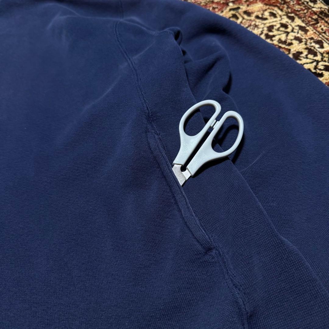 希少 90s russell athletic ラッセル フーディー XL 紺