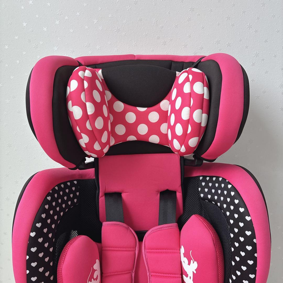 極美品✨【廃盤】HG ミニーマウス チャイルドシート 限定モデル 西松屋　ピンク
