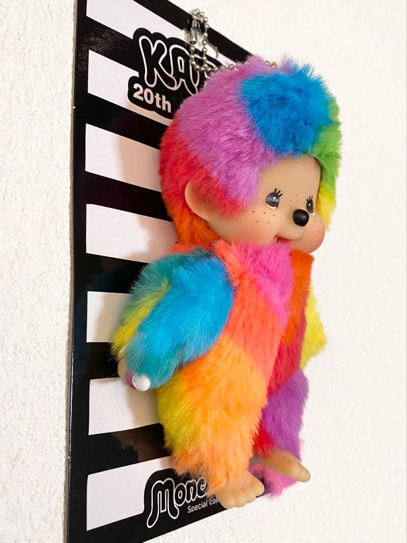 【配色 良】モンチッチ カエチッチ カラフルレインボーキーチェーン 木村カエラ