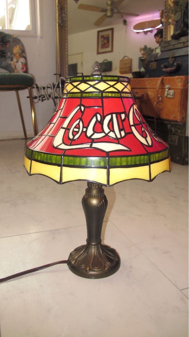 コカ・コーラ ステンドグラスランプ