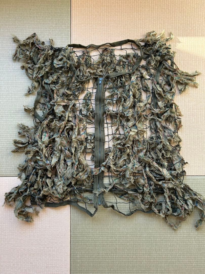 【1点限定】陸上自衛隊　偽装網チョッキ及びヘルメット用偽装網