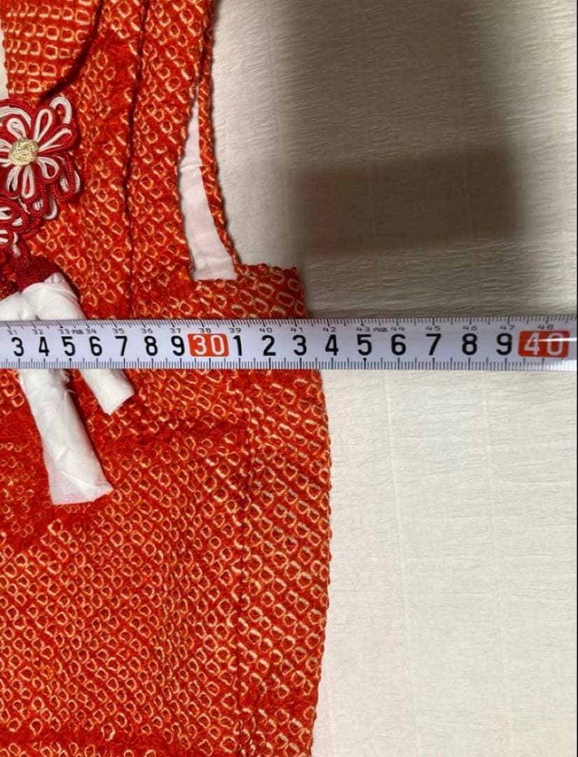 超豪華　七五三着物フルセット　着物被布長襦袢半襟付総絞り染め分け金糸3歳着物