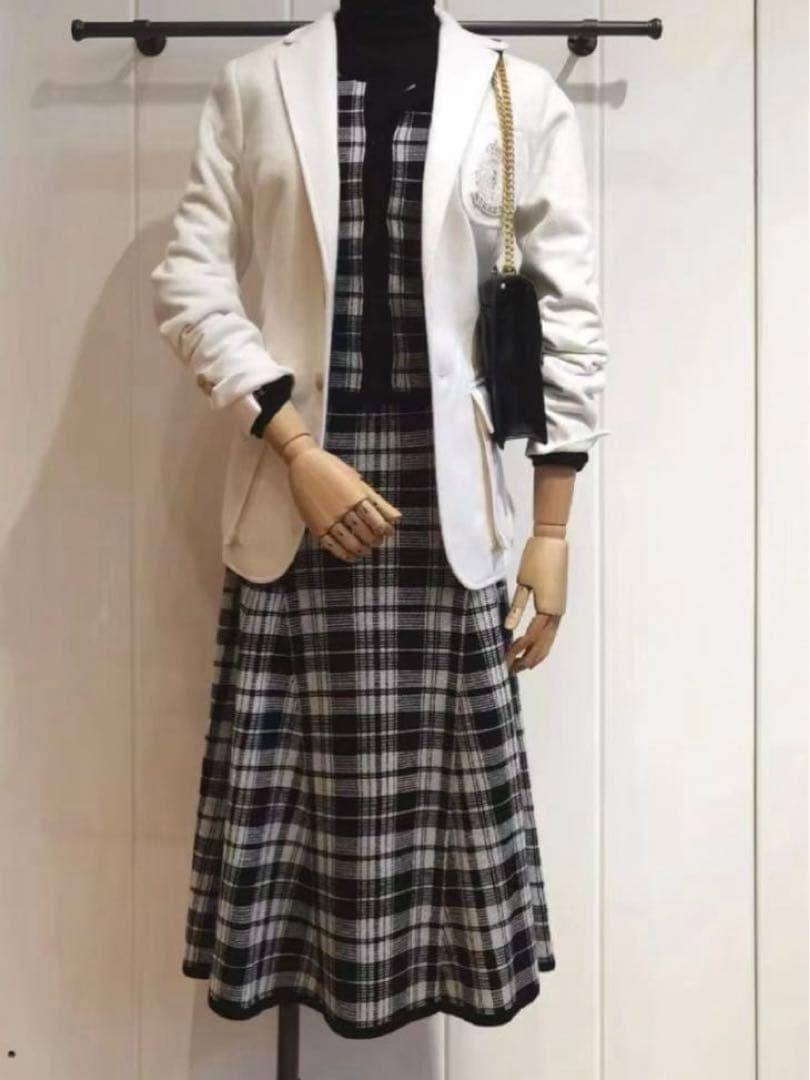 POLO RALPH LAUREN：ウールロングスカートチェック　高級