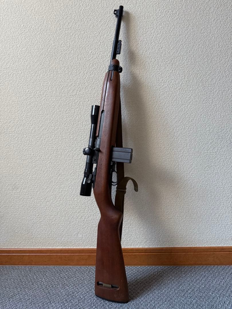スコープ付き MGC M1カービン リアルウッド スリング オイラー モデルガン