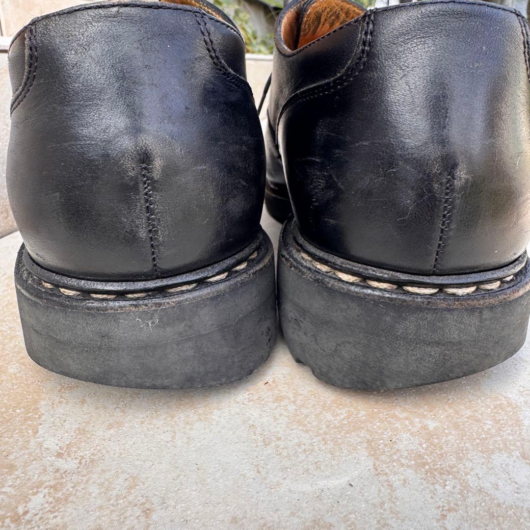 PARABOOT パラブーツUチップ 外羽根 黒 フランス製　ドレスシューズ　黒