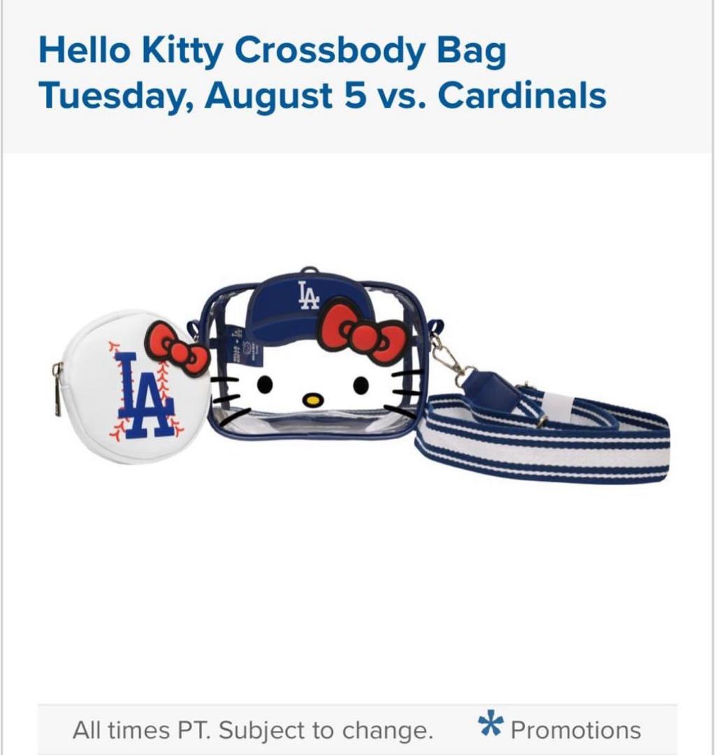 ドジャース × Hello Kitty クロスボディバッグ ポーチ 新品未使用