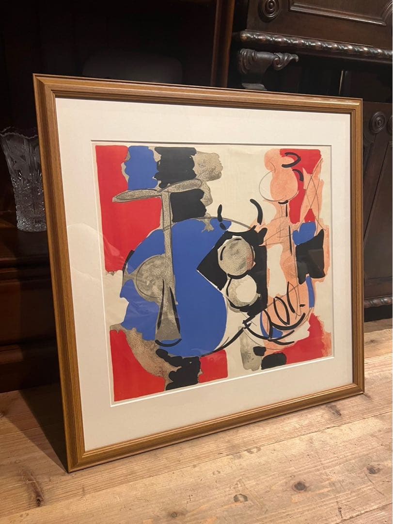 CLAUDE VENARD 額縁 花と静物のある部屋 インテリア アート