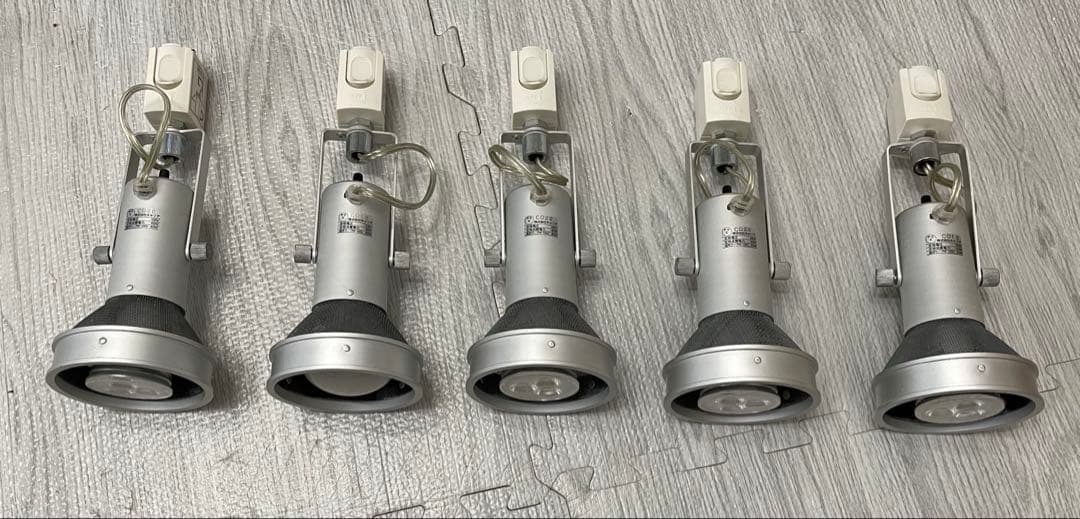 【無印良品】システムライト ダクトレール 160cm➕アルミ スポットライト5個