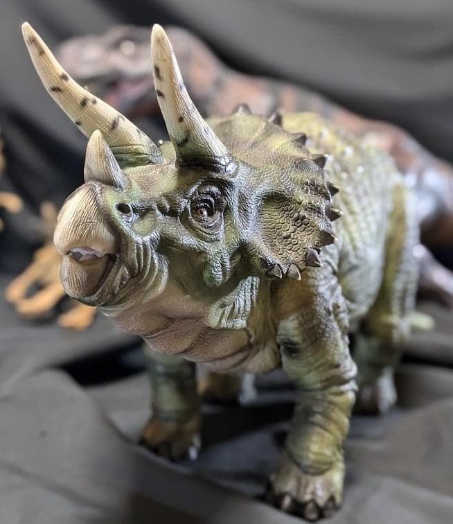 特大ティラノサウルスレックス他ジュラシックパーク（ツクダホビー）ソフビ４体セット