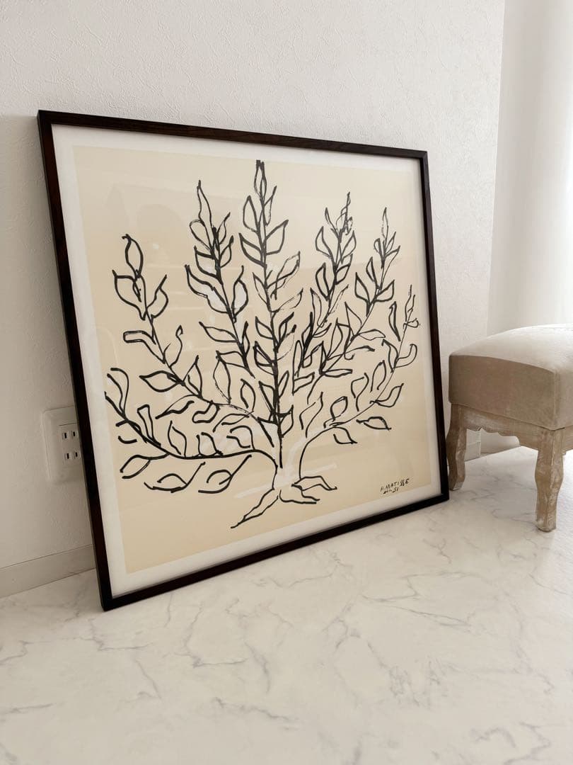 アンリマティス【低木】72cmアートポスター◆木製フレーム◆大きい