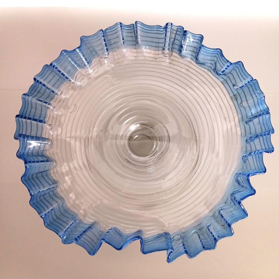 大正ガラス　コンポート　美品