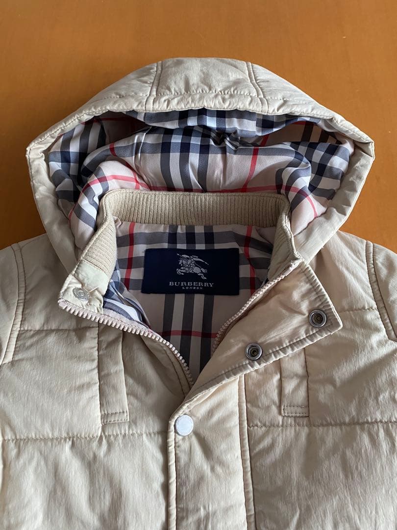 日本製BURBERRY フード付アウター 90cm バーバリージャケット