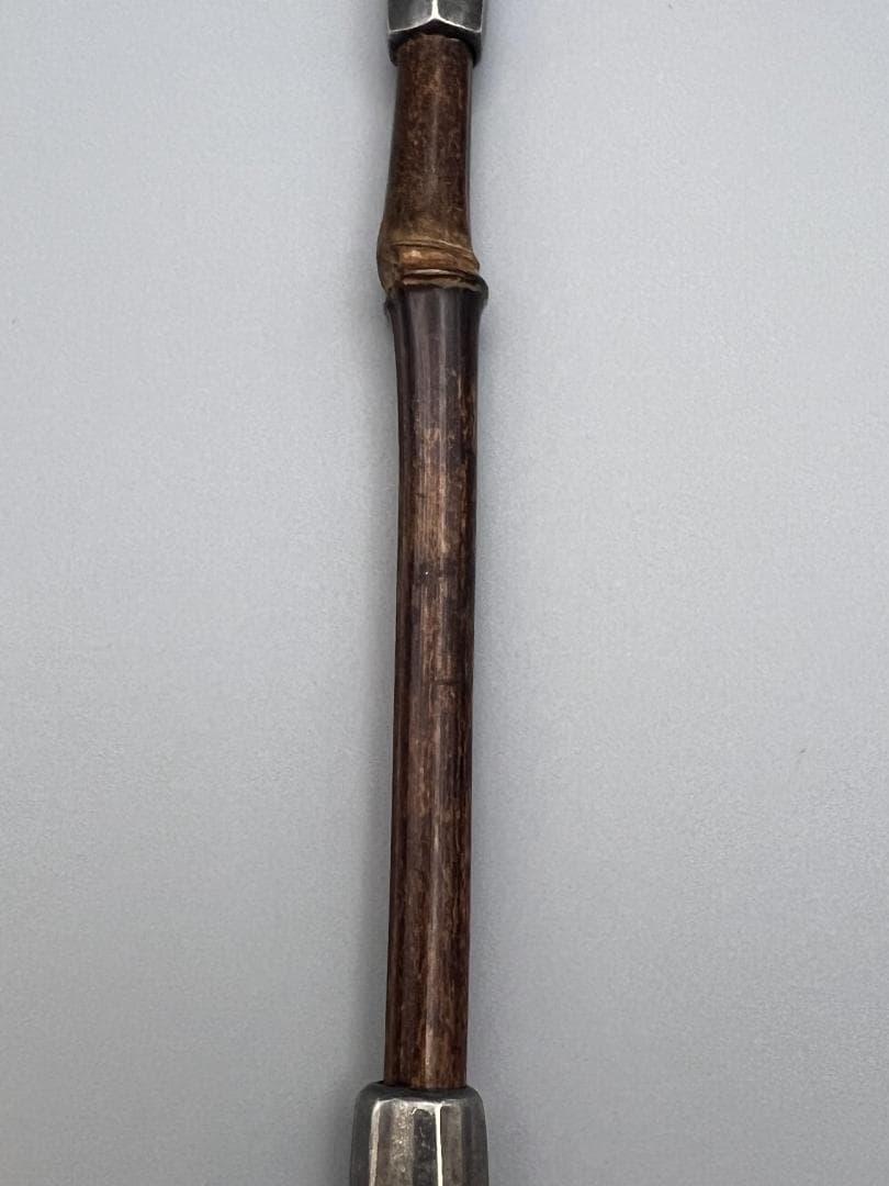 【海】純銀煙管　キセル　純刻印　銀細工　アンティーク　重量約44g