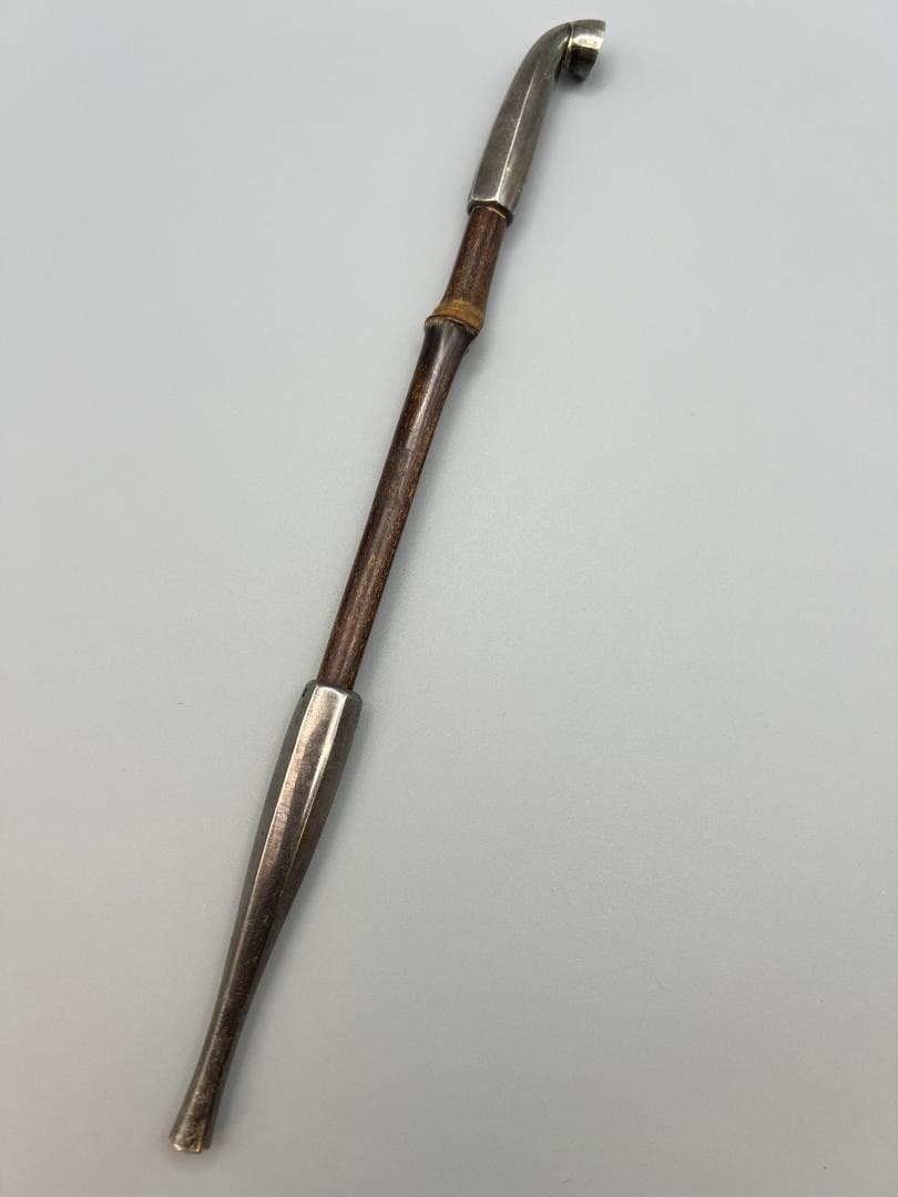 【海】純銀煙管　キセル　純刻印　銀細工　アンティーク　重量約44g