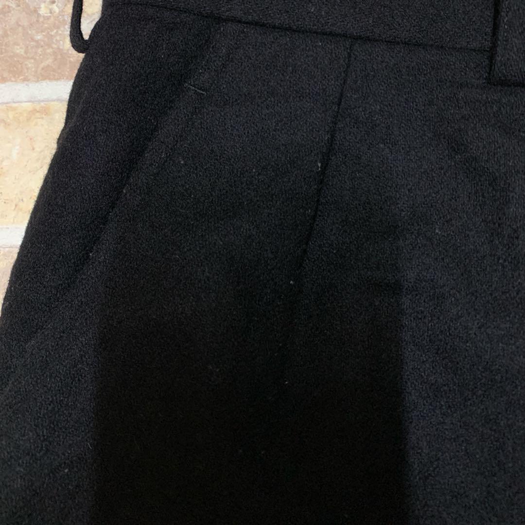 コムデギャルソン オム 19AW ウール フラノ2タック サルエル パンツ