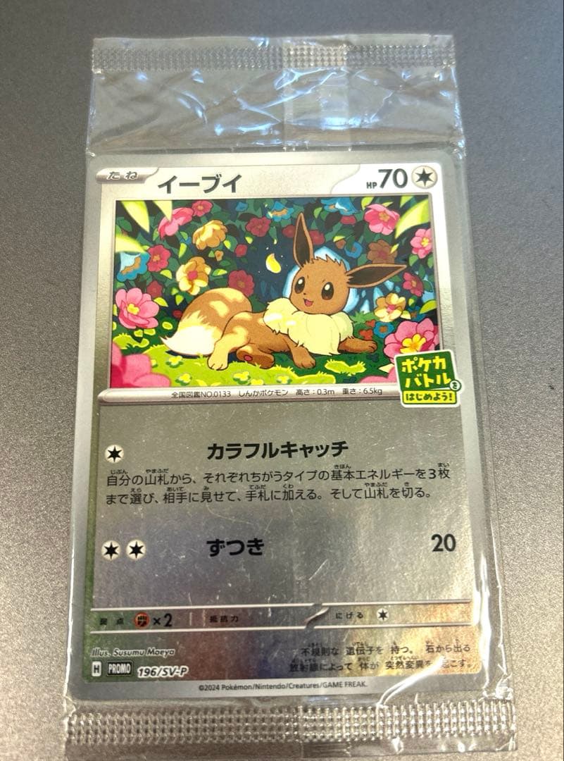 美品トウホクのピカチュウプロモ　イーブイプロモ　おまけ