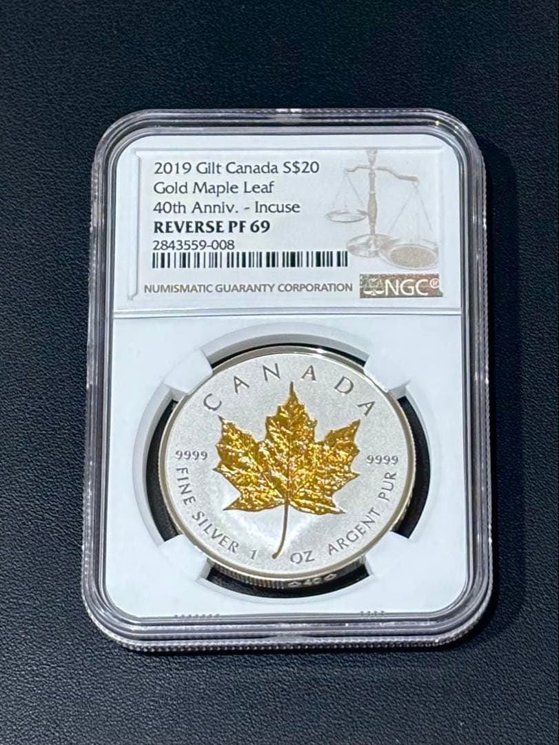 か*ず様 メイプルリーフ金貨発行40周年 20ドル銀貨 1oz