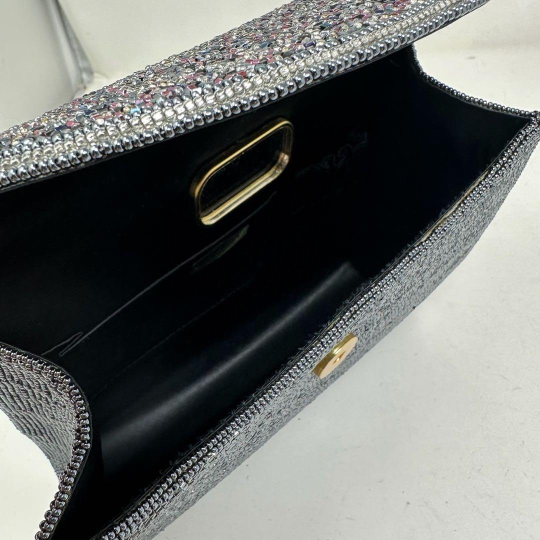 【美品】 KATORIYA ビーズバッグ 2way ショルダー付き 希少 h6