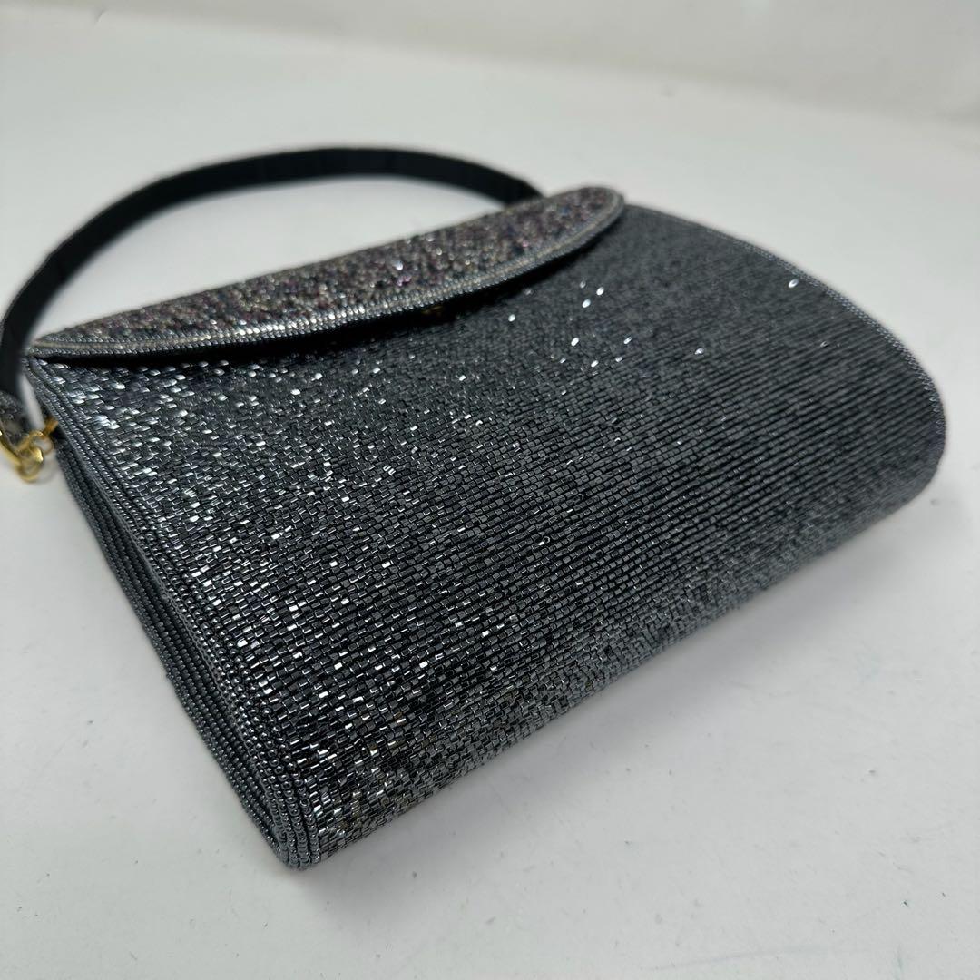 【美品】 KATORIYA ビーズバッグ 2way ショルダー付き 希少 h6