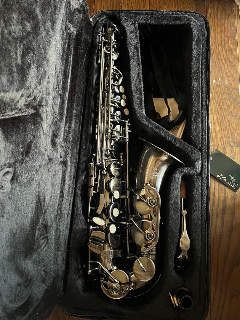 お値引き可。Jマイケル アルトサックス ブラックニッケル仕上げ