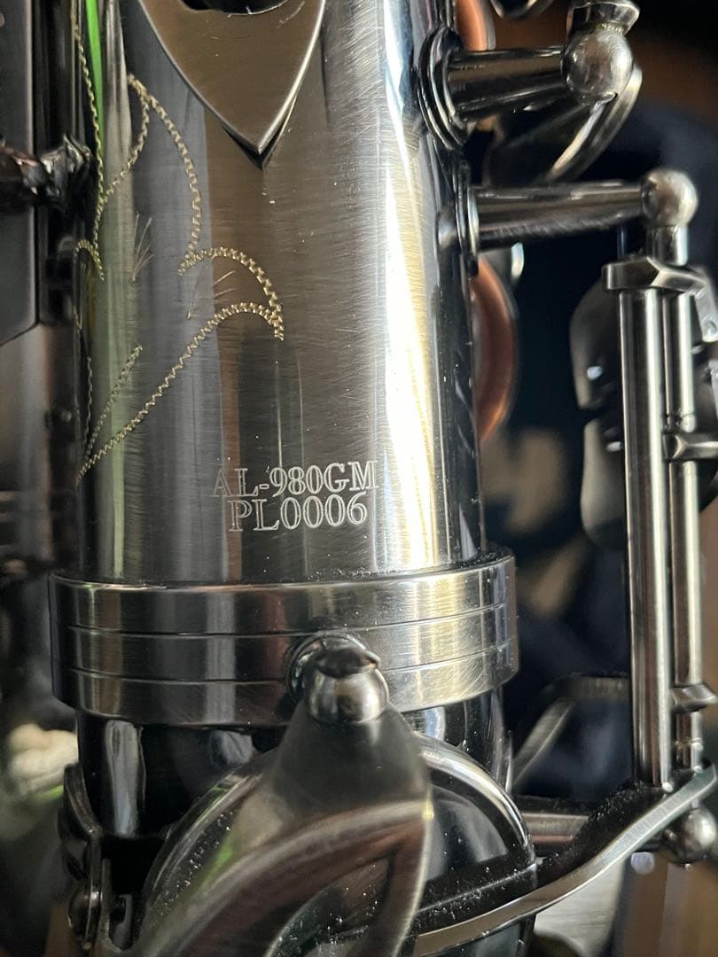 お値引き可。Jマイケル アルトサックス ブラックニッケル仕上げ