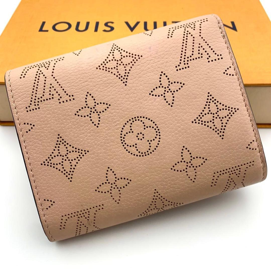 鑑定済み ルイヴィトン ポルトフォイユ イリス コンパクト 財布 小型 ピンク