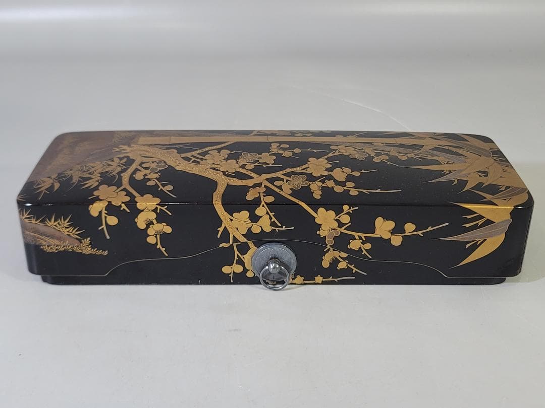 古い 蒔絵 文箱 時代物 美品 DT625