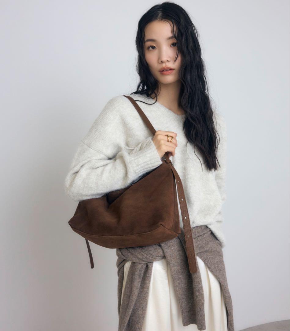 【牛革】ミニマルショルダーバッグ ボンジュールサガン brown