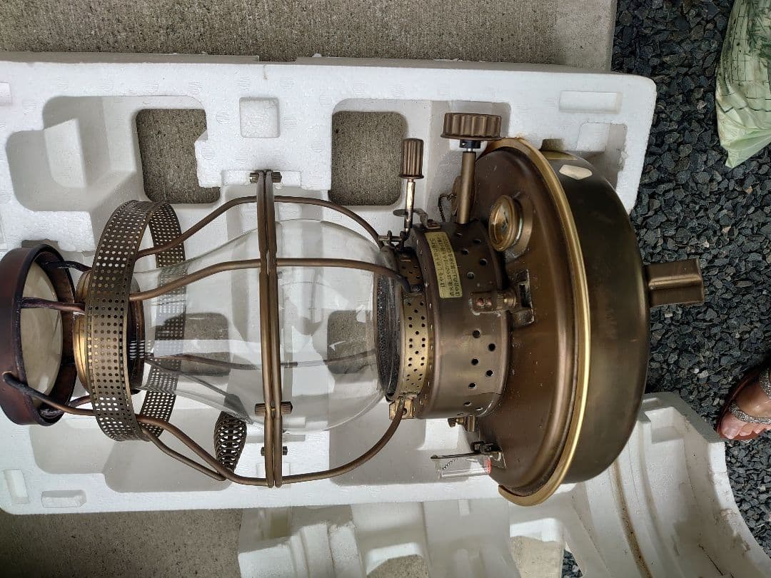 真鍮製　石油ストーブ　日本船燈　フリージア