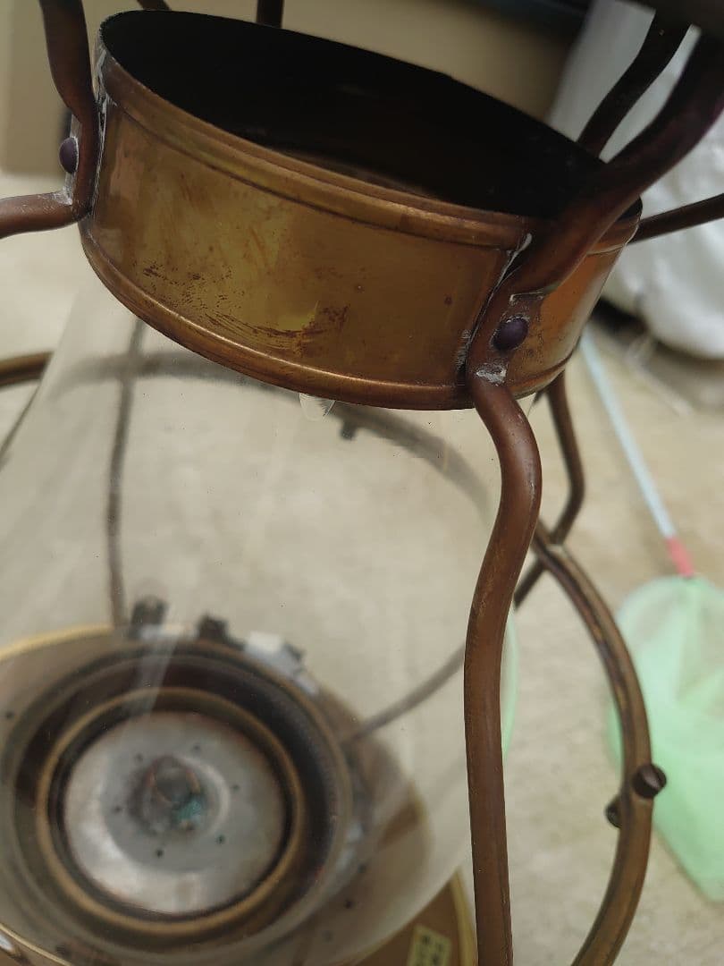 真鍮製　石油ストーブ　日本船燈　フリージア