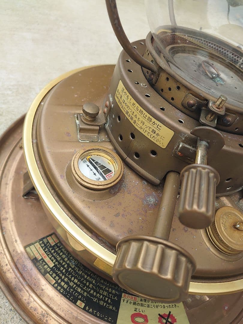 真鍮製　石油ストーブ　日本船燈　フリージア