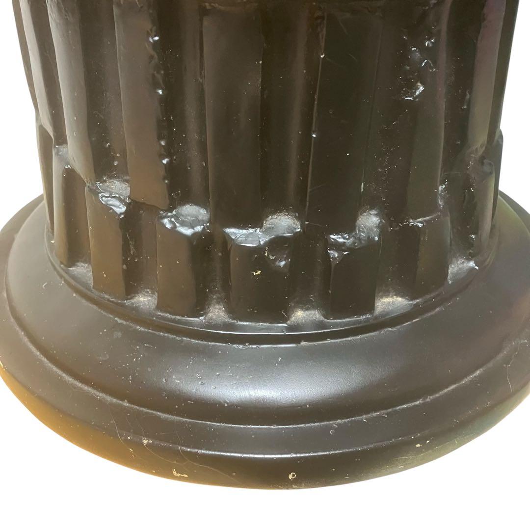 古代イオニア式 ガラス天板テーブル 特徴的な柱デザイン ロココ調　アンティーク