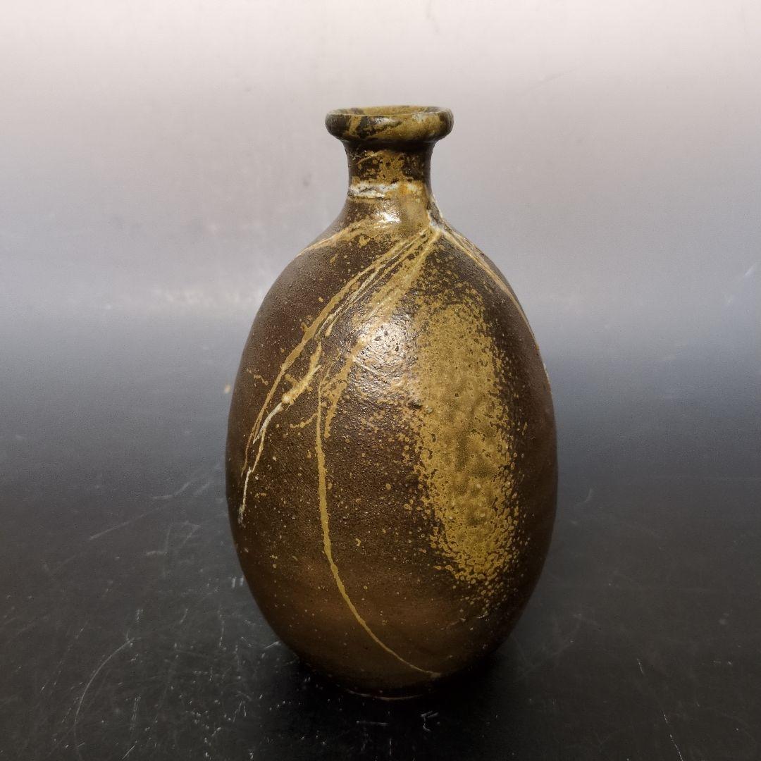 人間国宝 伊勢崎淳 作 備前徳利花入 合箱