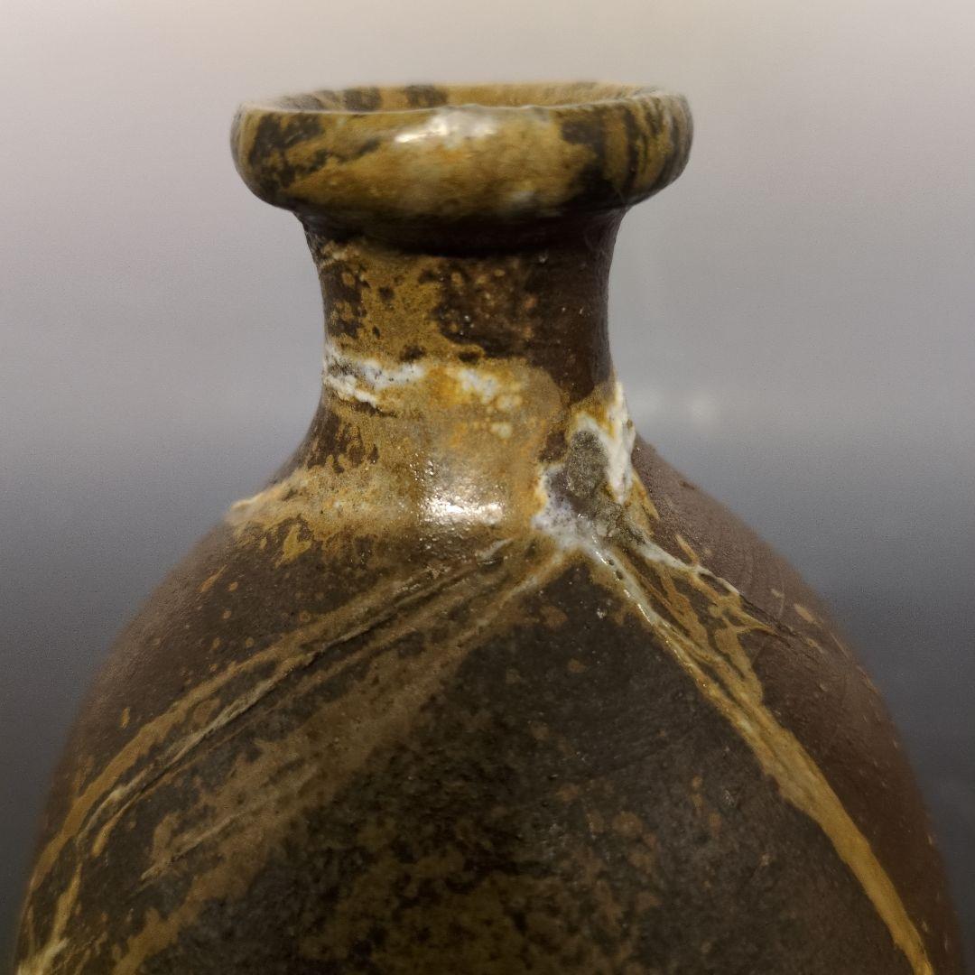 人間国宝 伊勢崎淳 作 備前徳利花入 合箱