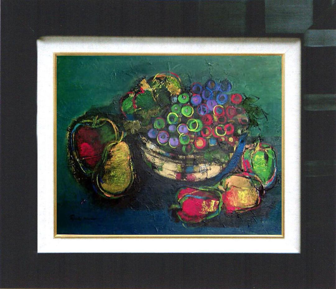 油絵 絵 絵画 インテリア uF6-061304 静物 フルーツ