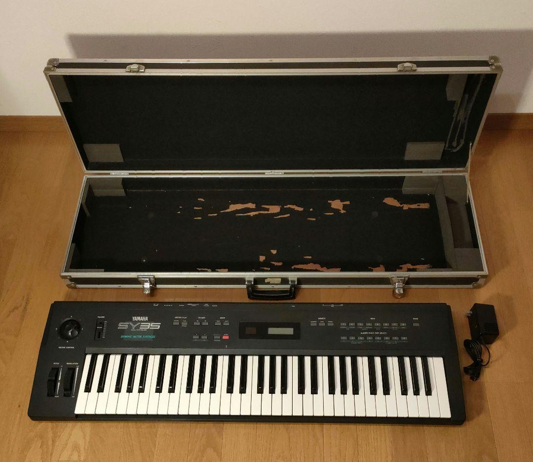 YAMAHA シンセサイザー SY35 ※本体+収納ケース+ACアダプター付
