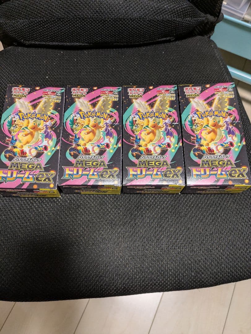 ポケモンカード　MEGADREAM　メガドリーム　４BOX　シュリンクなし