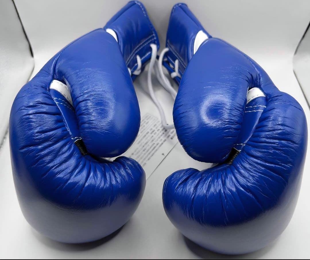 Winning グローブ 8オンス ひも式 ブルー