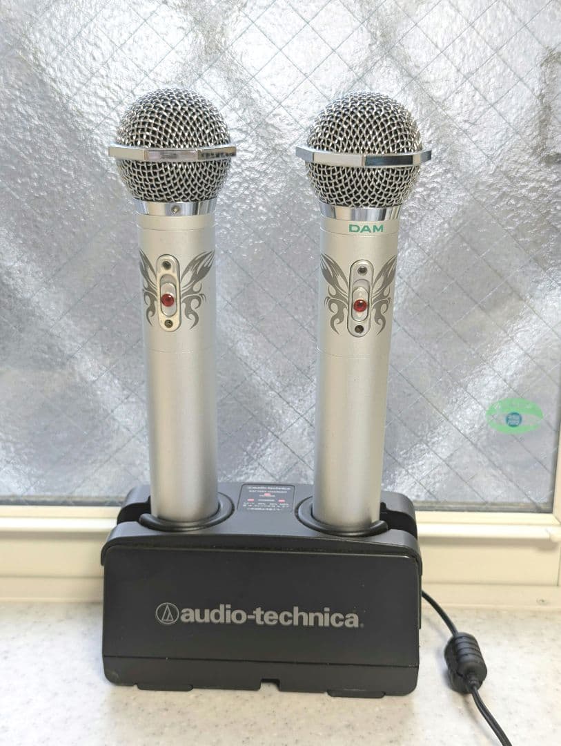 DAM ワイヤレスマイク WRCM-300 シルバー 2本 充電器セット