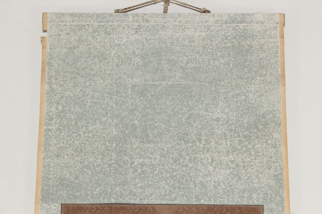 No5372 掛軸　作者不詳　在銘　雪中山水　萬山積雪　紙本　中国画　送料無料