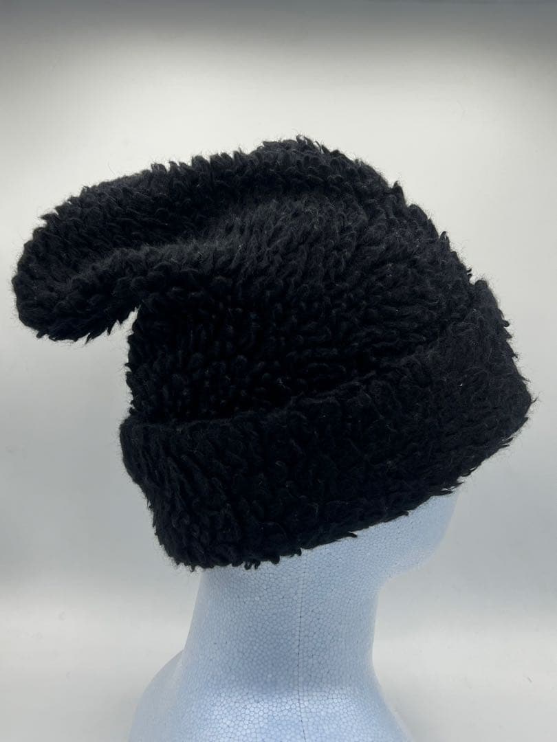 tricot COMME des GARCONS ボアニット帽ブラック希少ビッグ