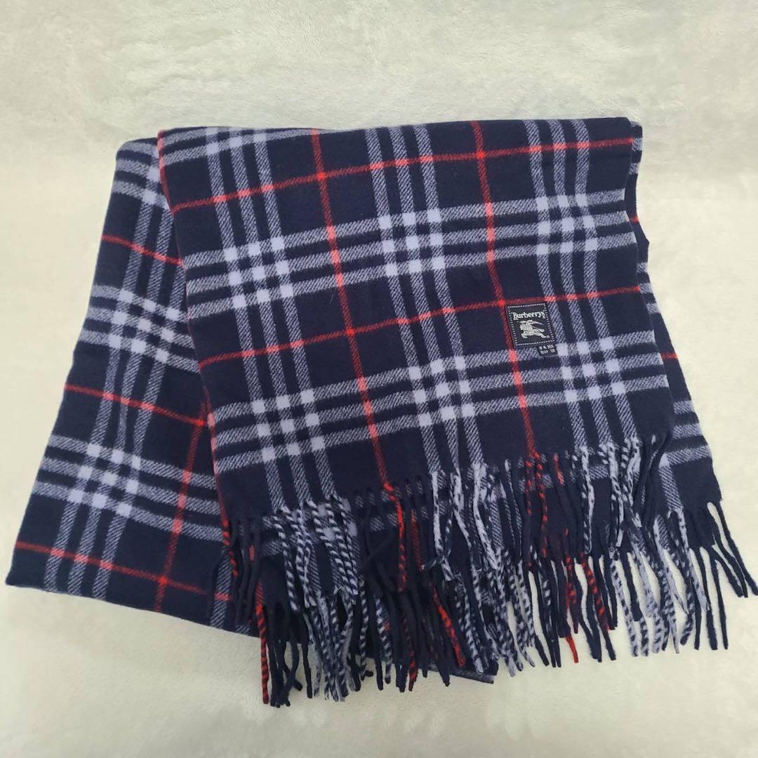 【Burberrys】マフラー ストール ノバチェック 大判　カシミヤ5%
