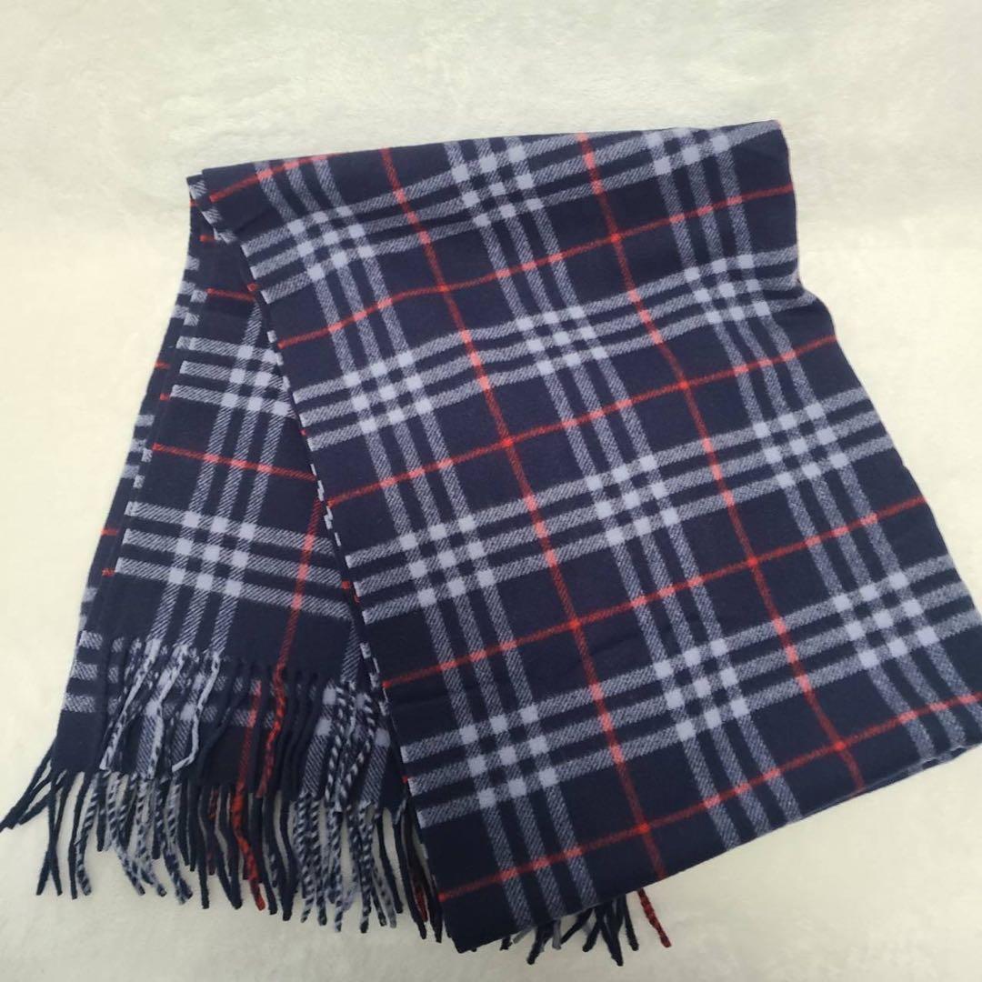 【Burberrys】マフラー ストール ノバチェック 大判　カシミヤ5%