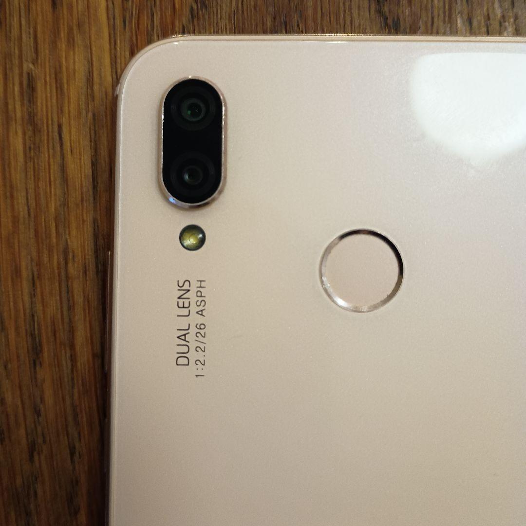 HUAWEI スマートフォン 本体 ホワイト P20lite