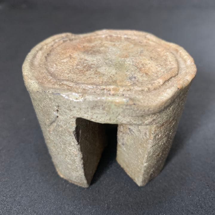 時代　古唐津　三足蓋置　茶道具　唐津