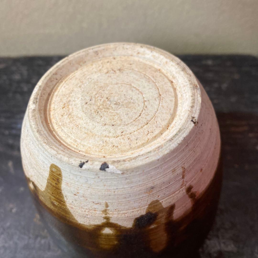 中国宗代　褐釉蓋物【桐箱付】